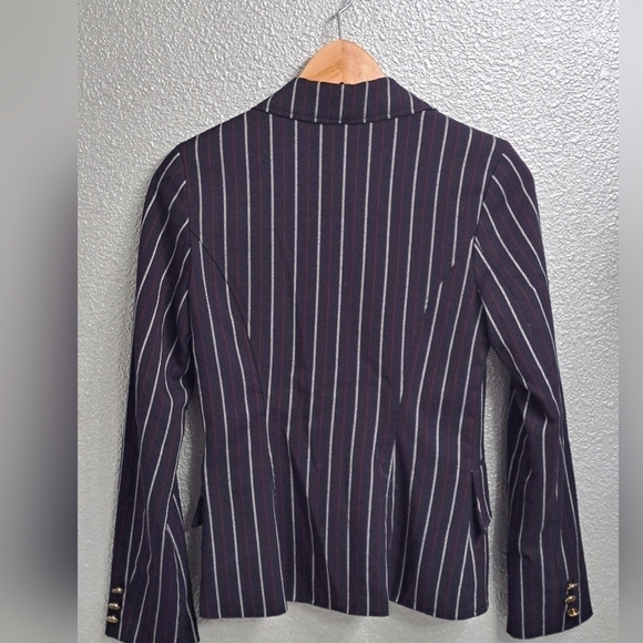 Twenty One Blue Blazer With Stripes Of Red & White     Size 5 - Picture 9 of 9